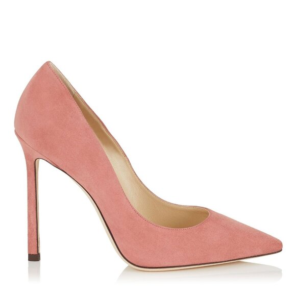 Jimmy Choo 110 Pointed-toe Pumps Shoes In Rosewood Suede size EU 40.5 / US 10.5 - Picture 1 of 7